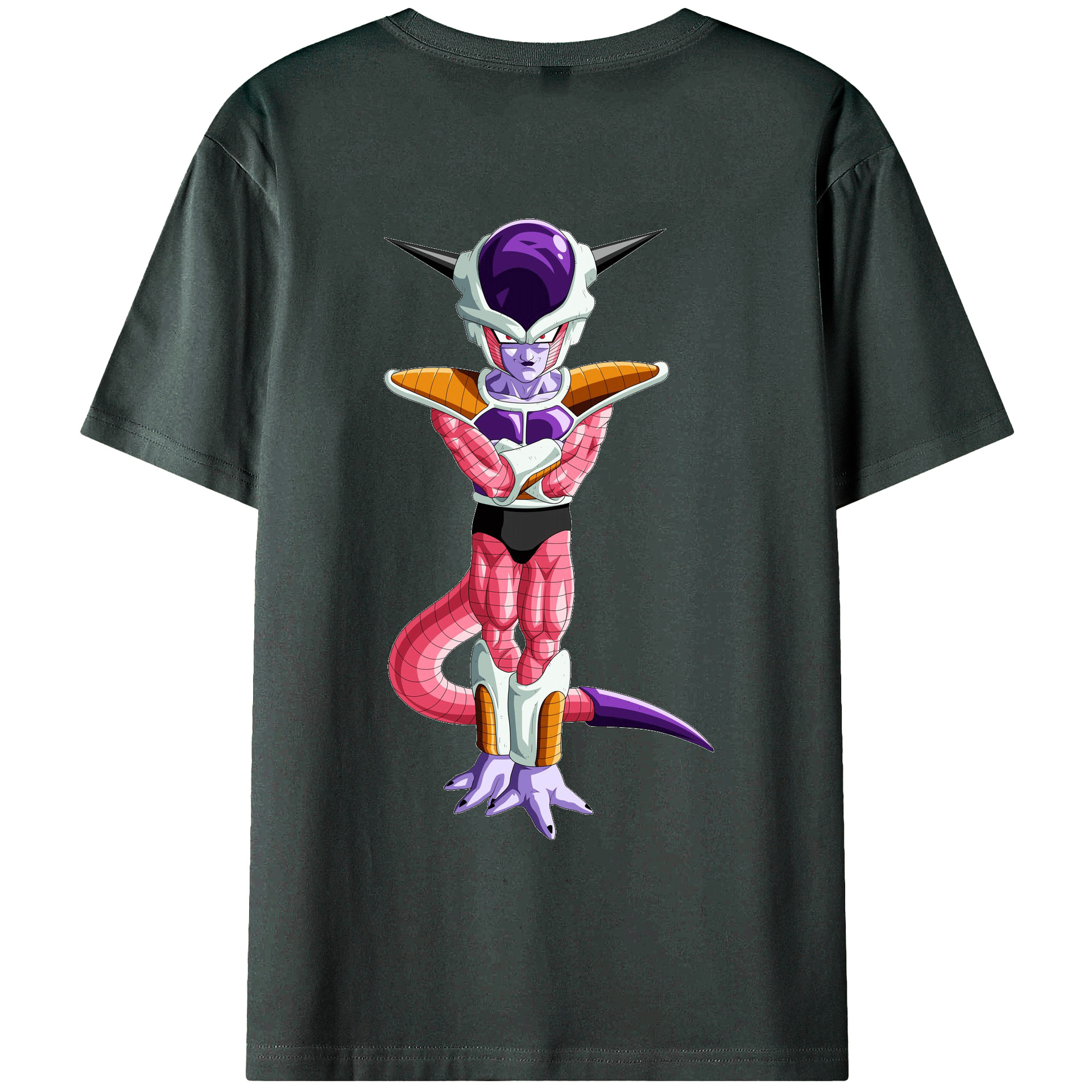 （画像用） ドラゴンボール フリーザ DRAGON BALL Frieza 綿100％ メンズ半袖Tシャツ（バックプリント） 通気性